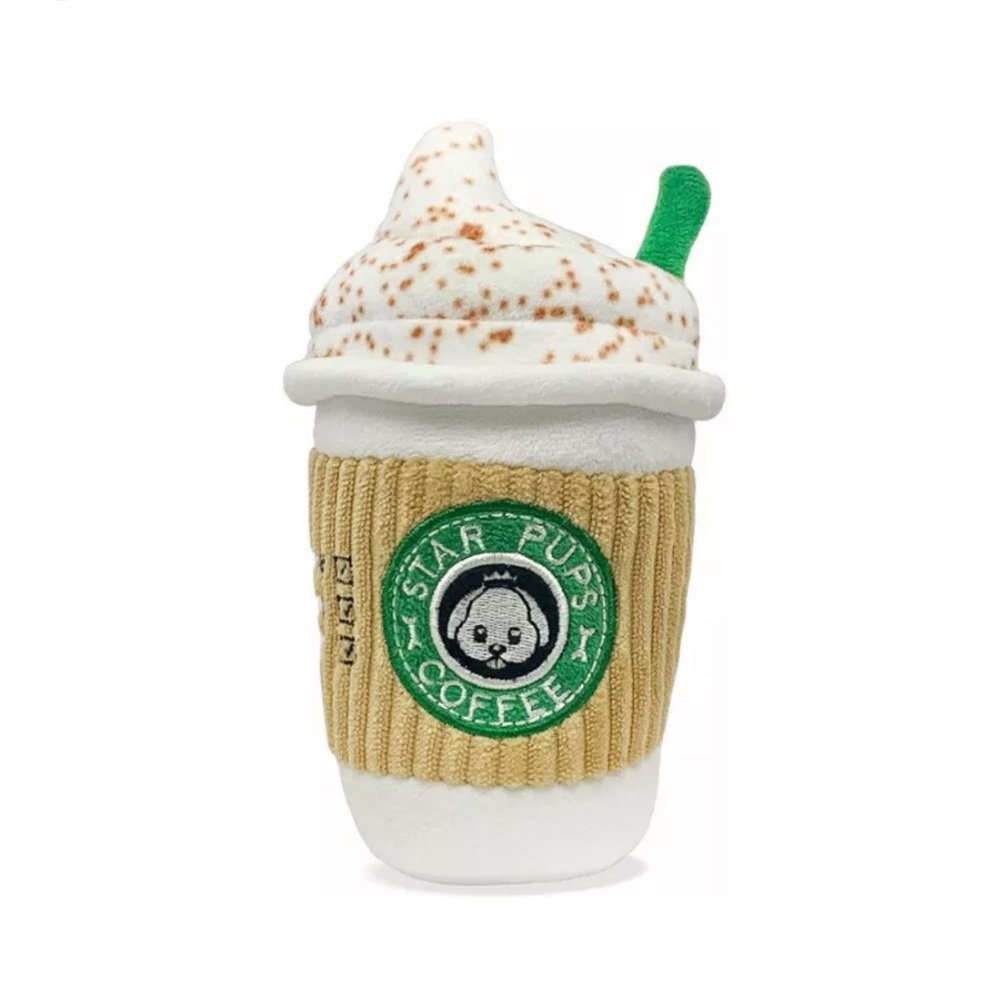 Star Pups Latte Coffee Dog Toy